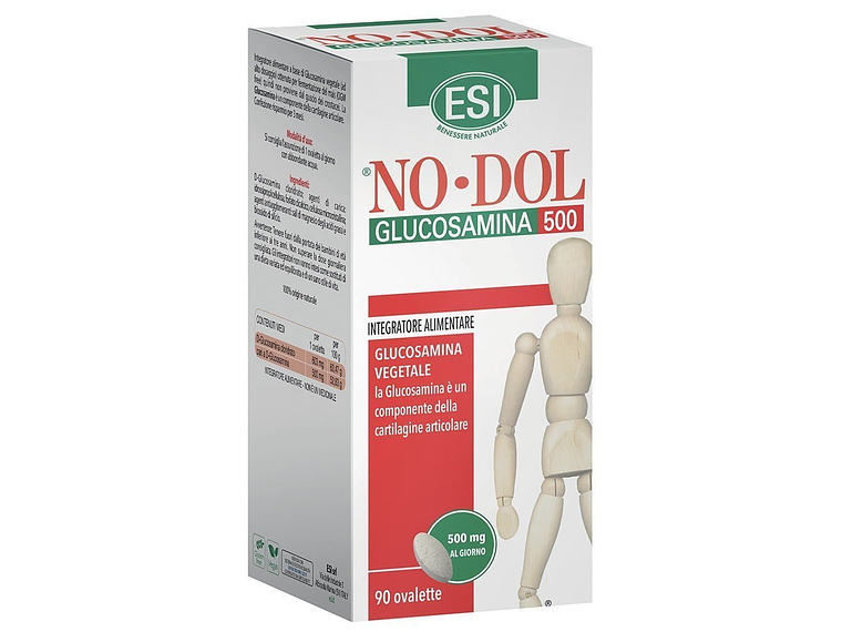 No Dol Glucosamina Pura 500 90 Cápsulas ESI 1