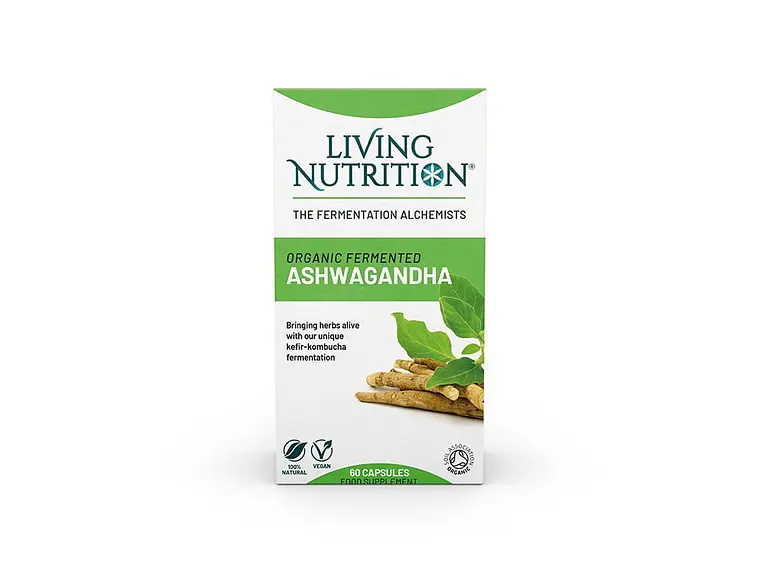 Ashwagandha Fermentada Bio 60 Cápsulas Living Nutrition 1