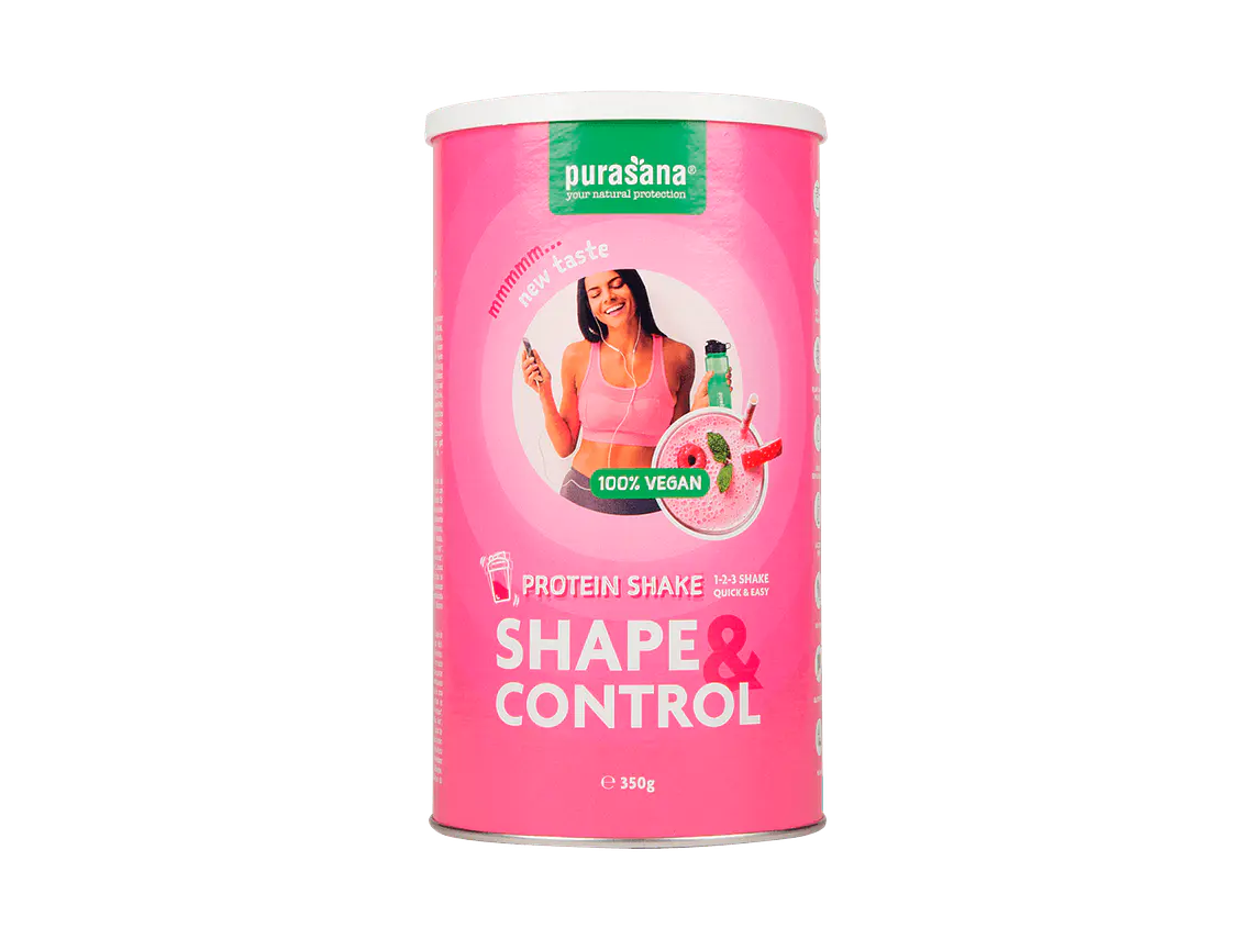 Shape & Control Vegan Morango - Framboesa 350g Purasana 1