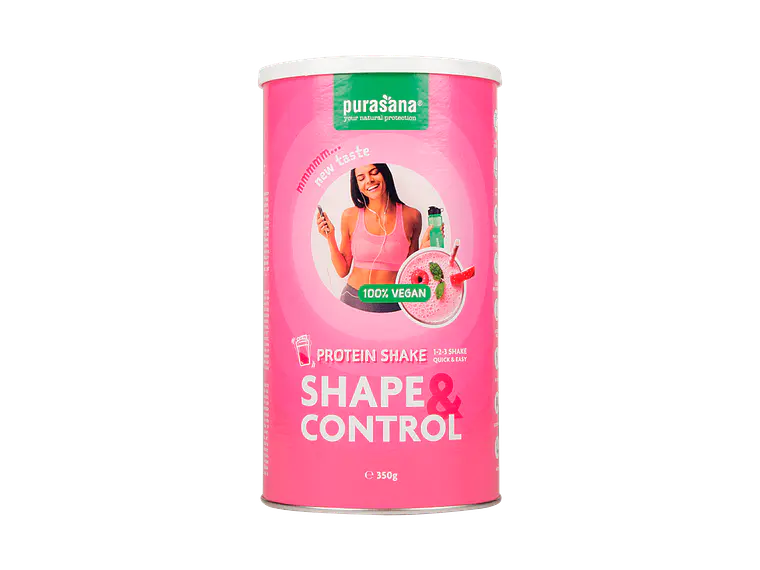 Shape & Control Vegan Morango - Framboesa 350g Purasana 1