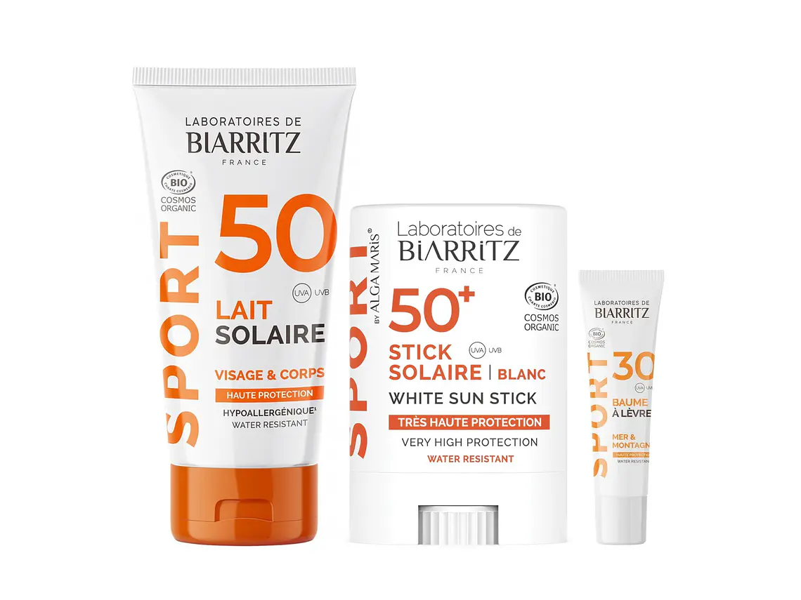 Pack Solar Sport (Leite Protetor Solar, Protetor Solar Stick e Bálsamo Labial) 1
