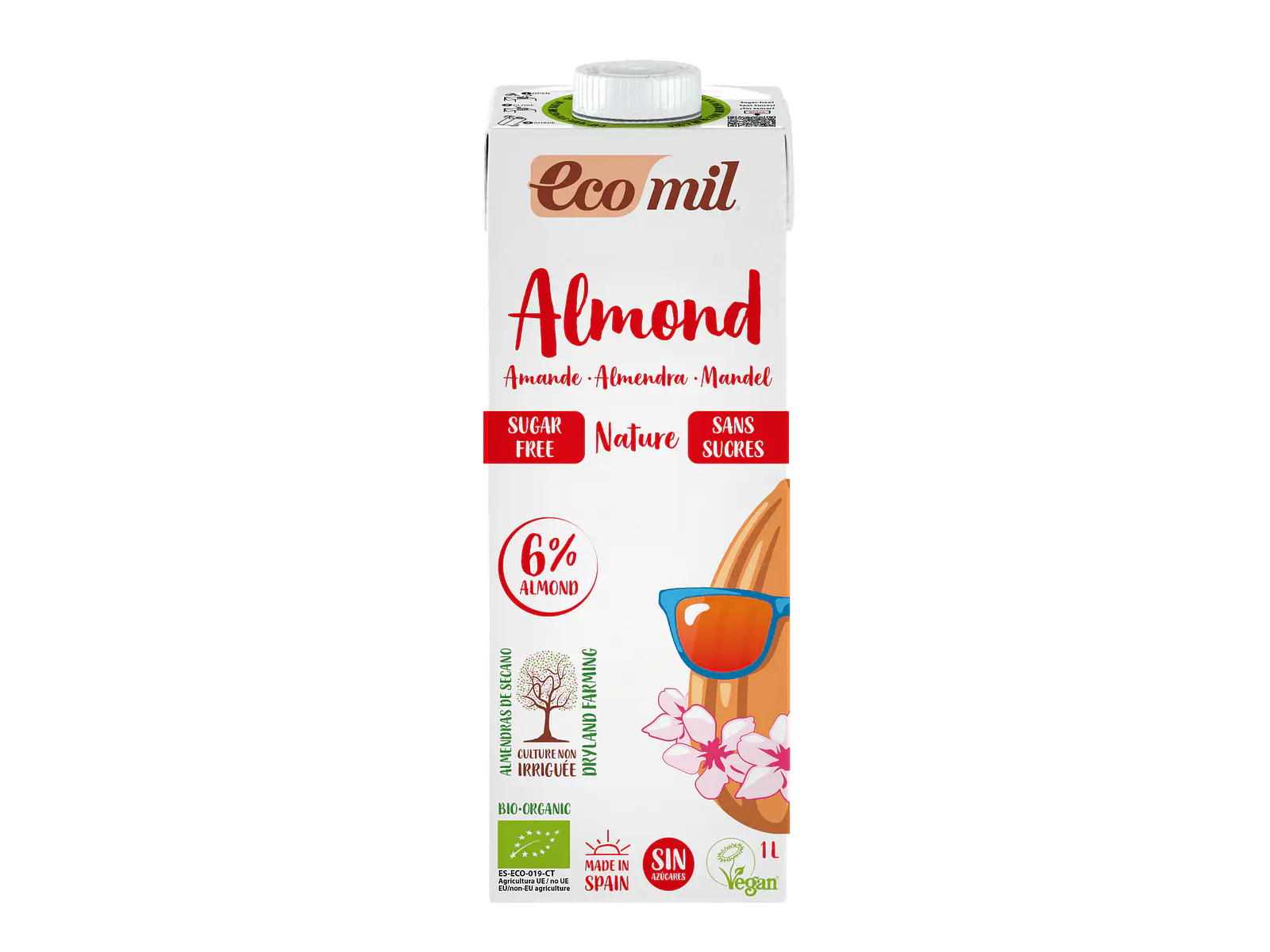 Bebida De Amêndoas Nature Bio Ecomil 1