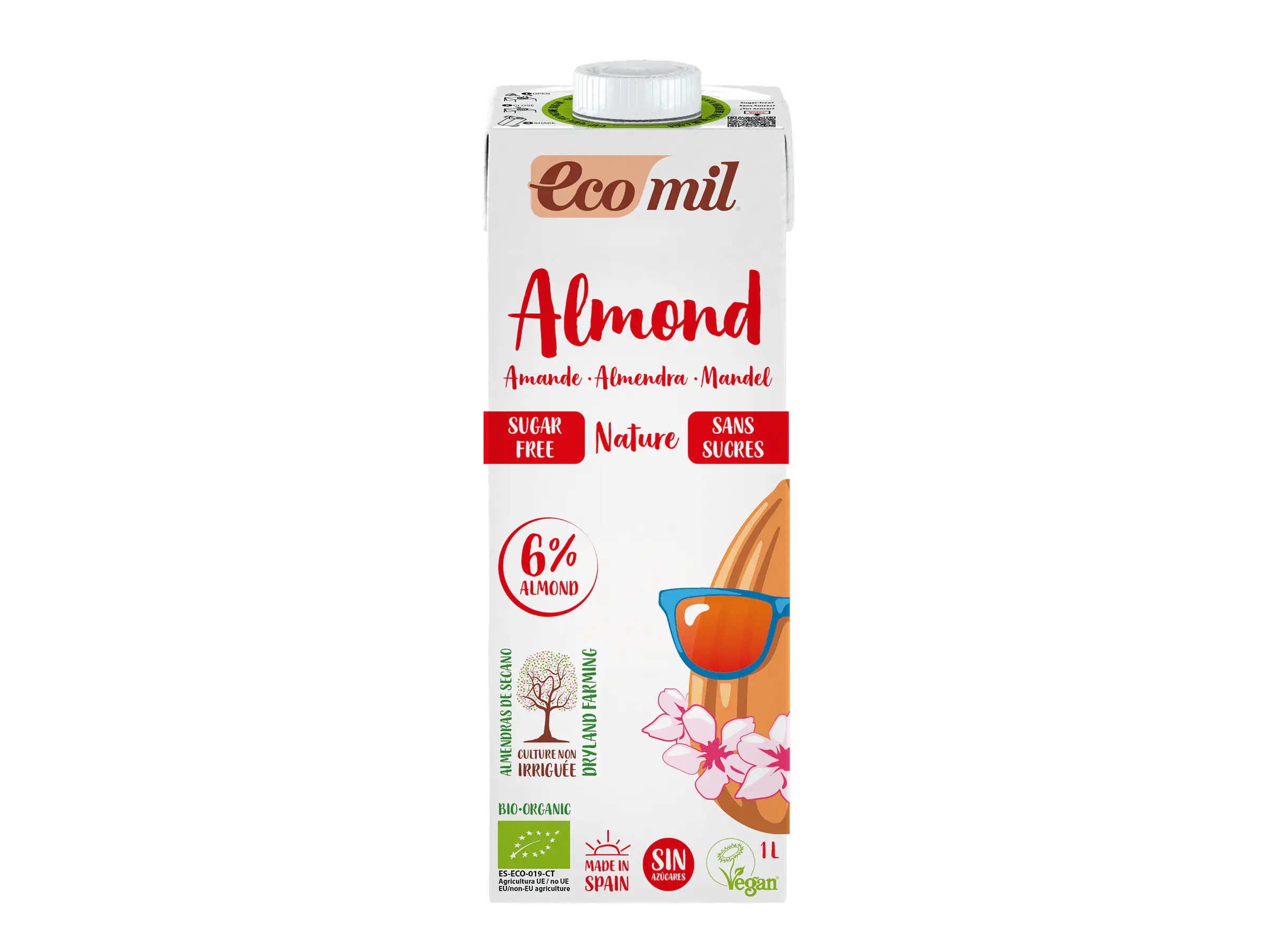 Bebida De Amêndoas Nature Bio Ecomil 1