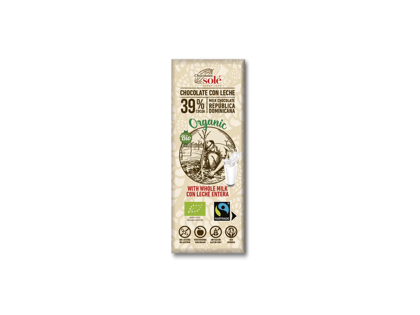 Chocolate De Leite Bio Solé 1