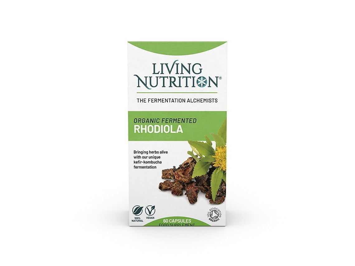 Rhodiola Fermentada Bio 60 Cápsulas Living Nutrition 1