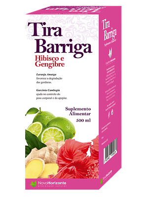 Tira Barriga (Hibisco + Gengibre) 500 Ml Novo Horizonte