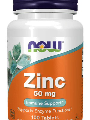 Zinc 50 mg 100 Comprimidos Now