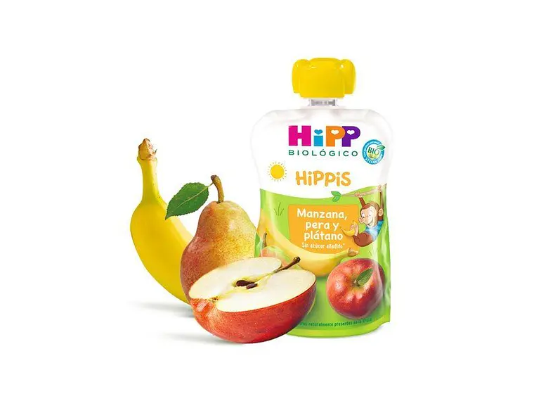 Puré De Maçã, Pêra E Banana Bio 100 G Hipp 1