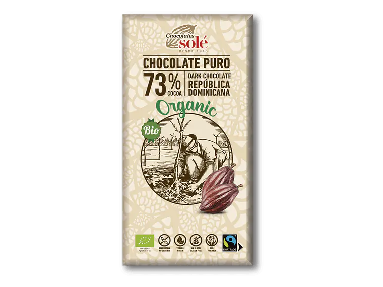 Chocolate Negro 73% Bio Solé 1
