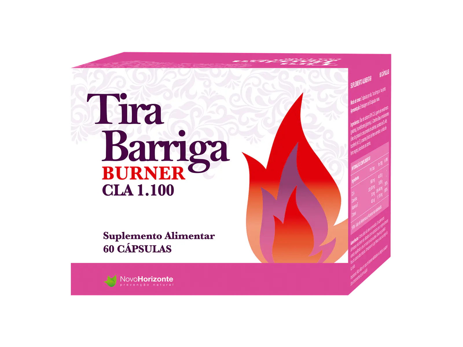 Tira Barriga Burner com CLA 60 Cápsulas Novo Horizonte 1