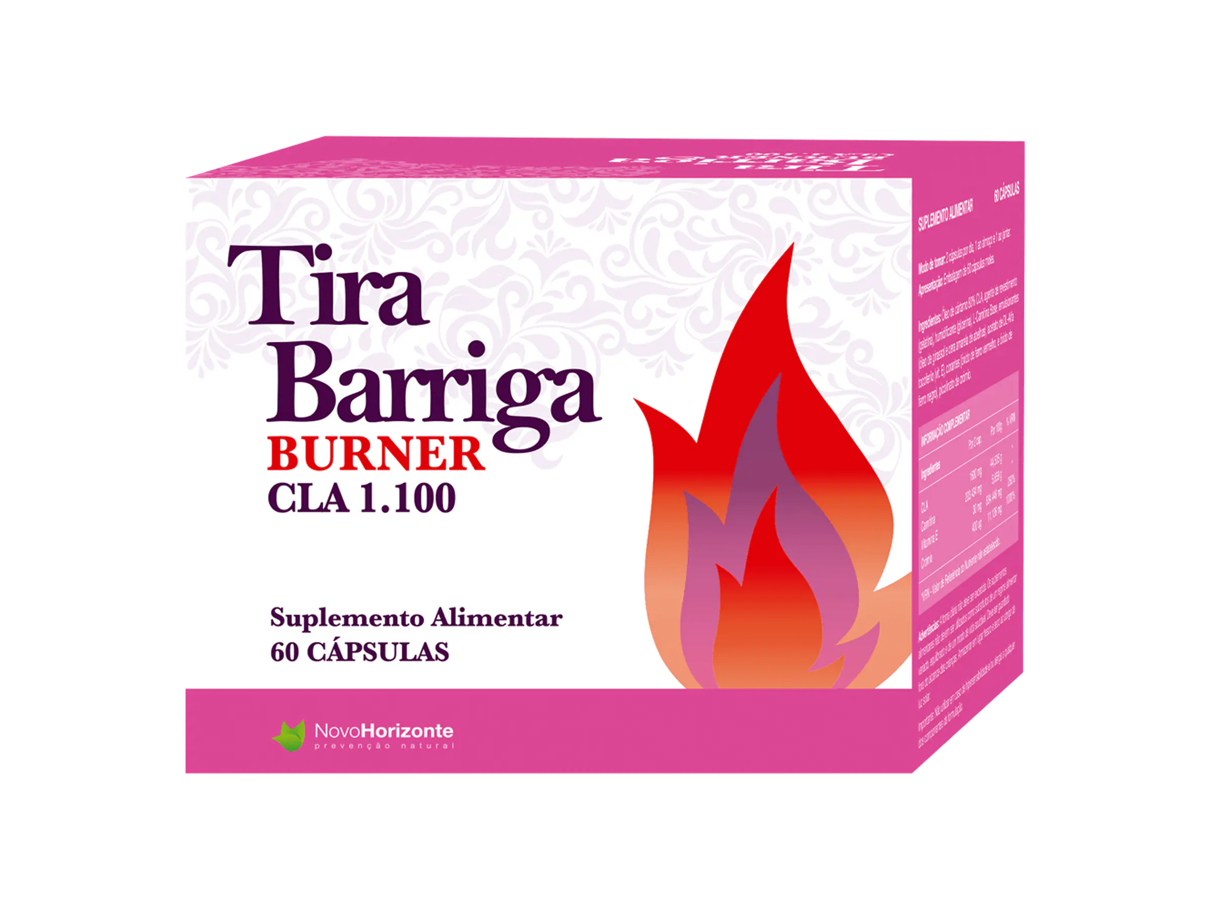 Tira Barriga Burner com CLA 60 Cápsulas Novo Horizonte 1