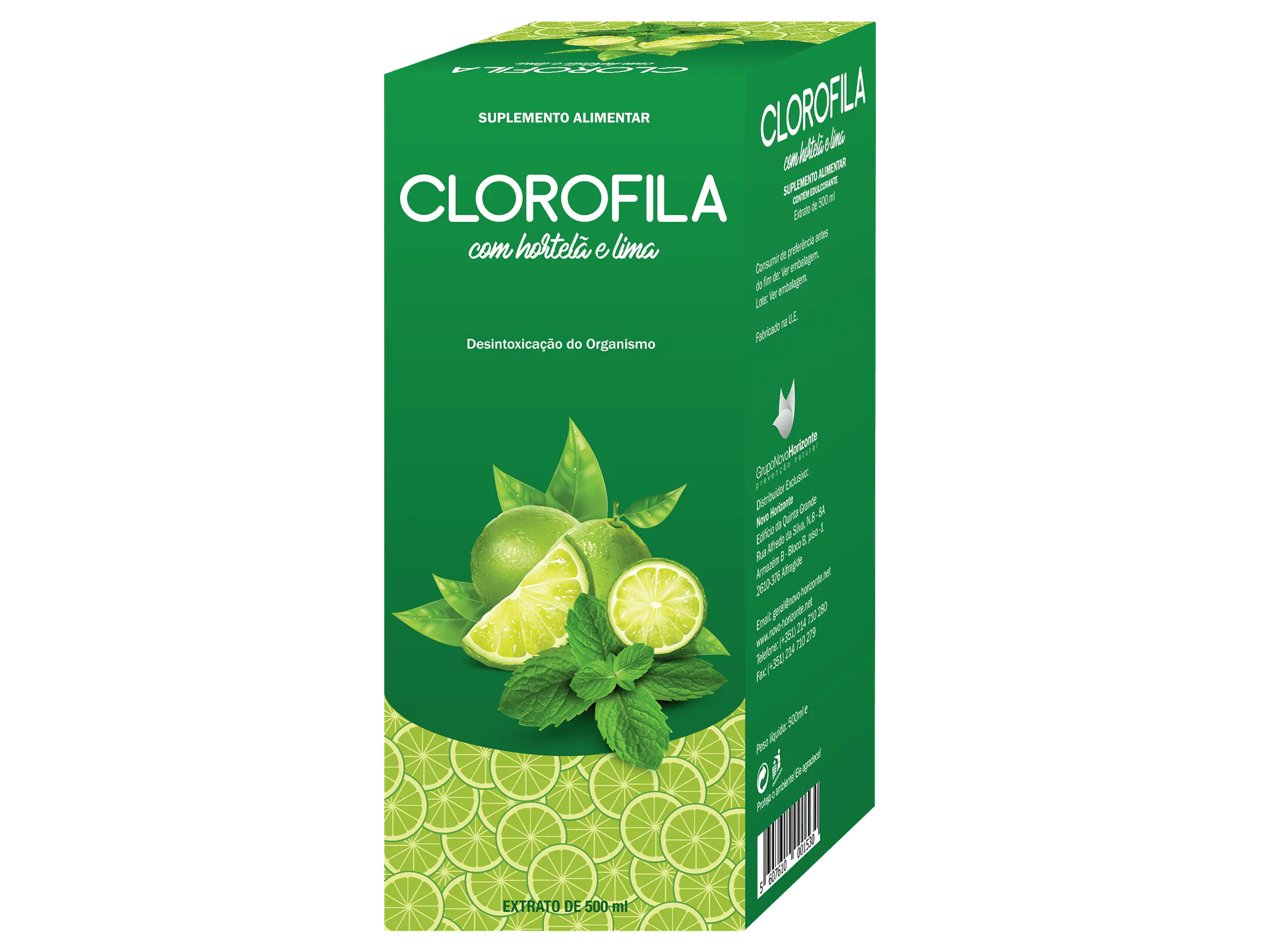 Clorofila C/ Hortelã E Lima 500 Ml. Novo Horizonte 1