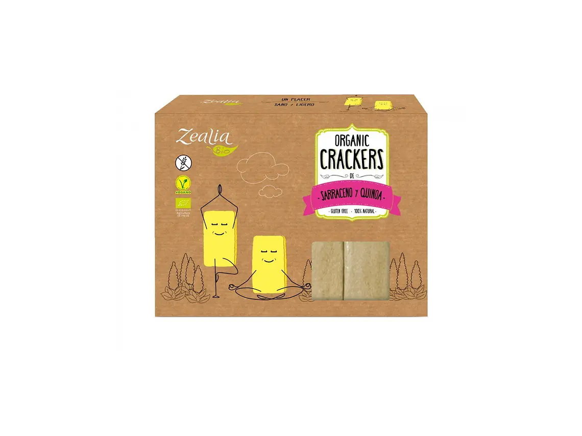 Crackers sarraceno e quinoa Bio 120g Zealia 1