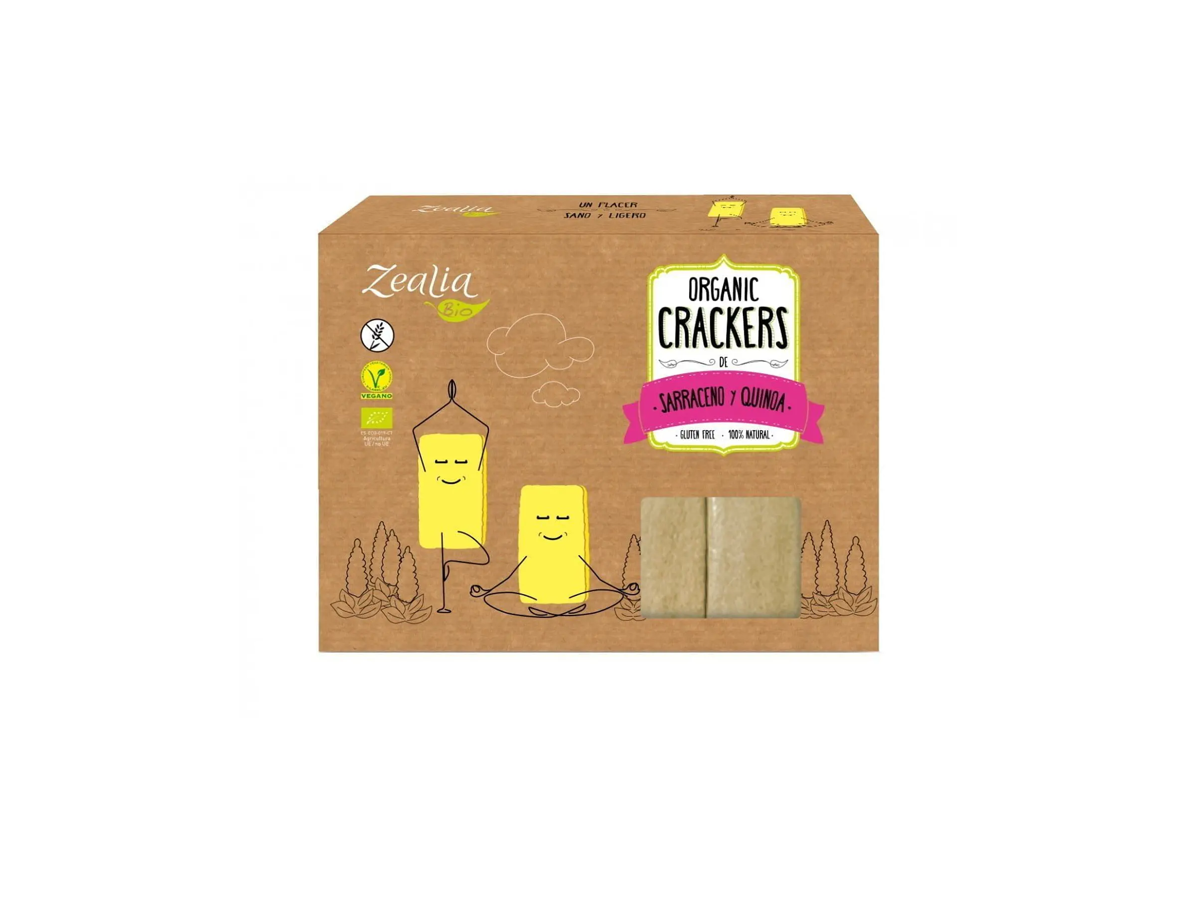Crackers sarraceno e quinoa Bio 120g Zealia 1