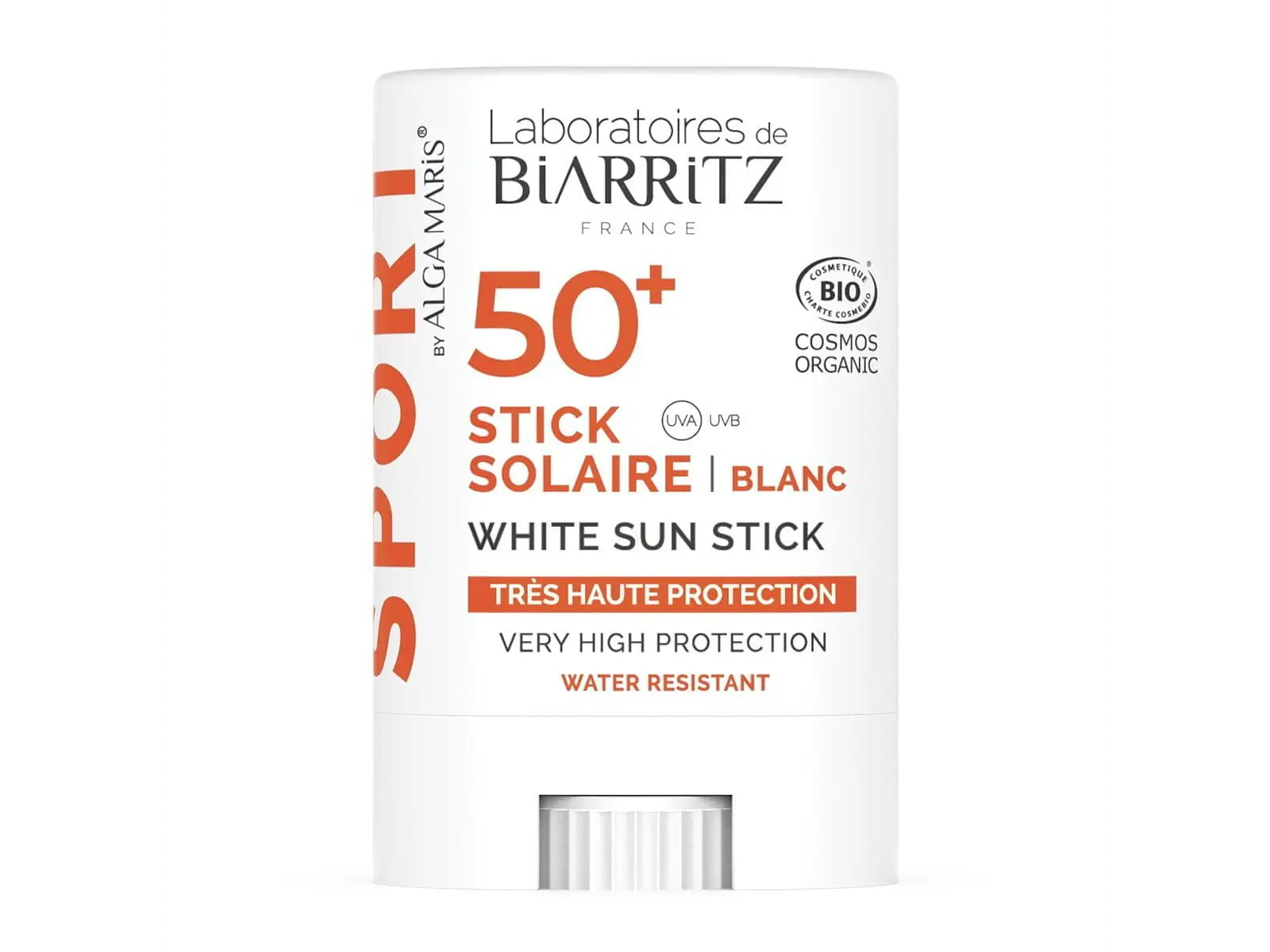 Protetor Solar Stick Sport tom Branco SPF50+ 12G Laboratoires de Biarritz 1