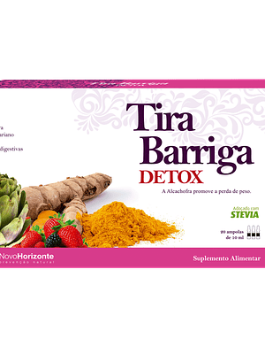 Tira Barriga Detox 20 Ampolas Novo Horizonte