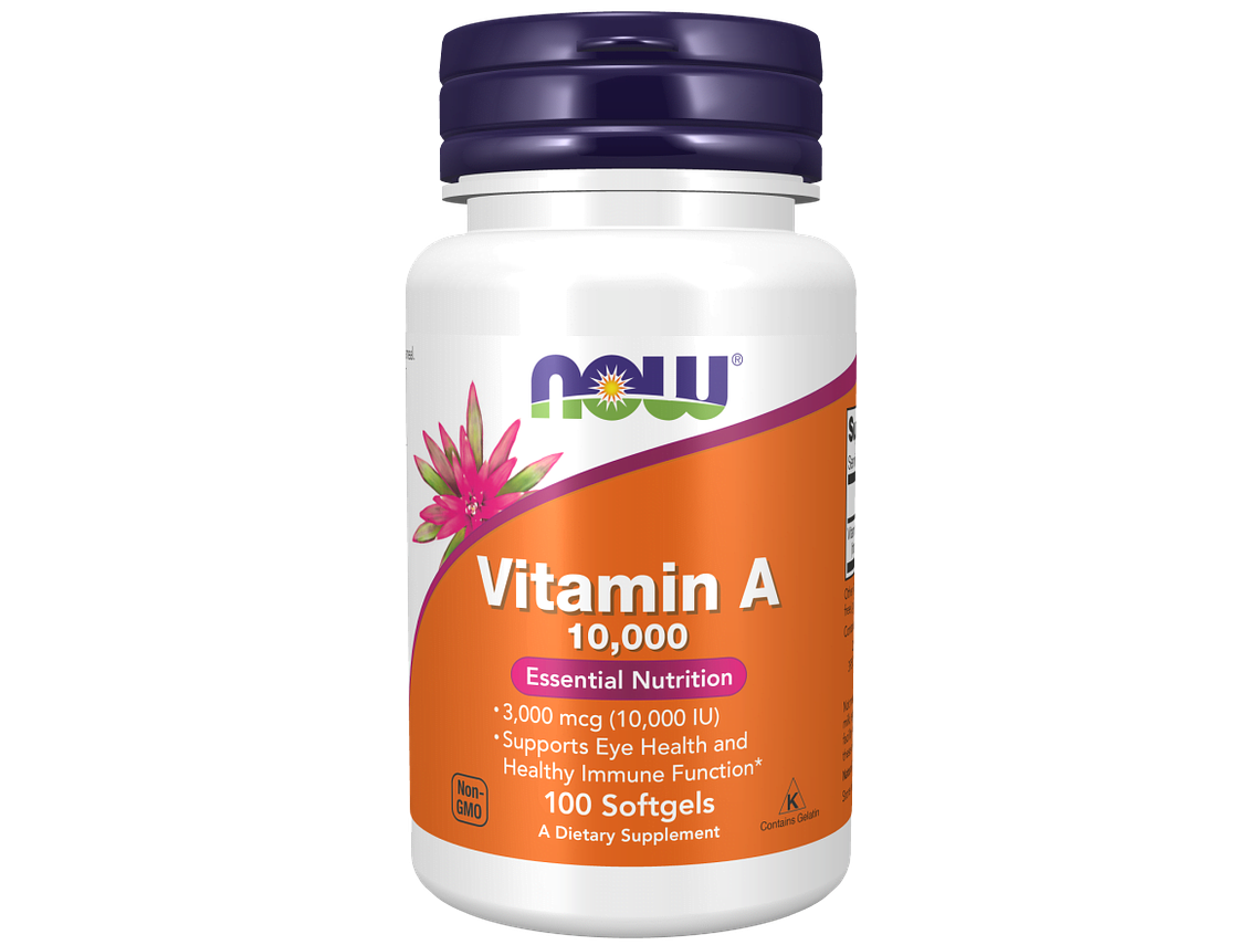 Vitamin A 10,000 100 Softgels Now 1