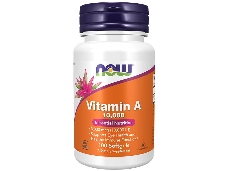 Vitamin A 10,000 100 Softgels Now 1