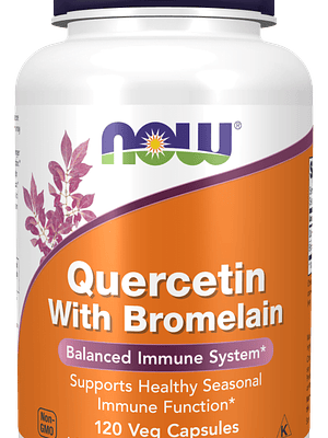 Quercetin with Bromelain 120 Cápsulas Vegetais Now