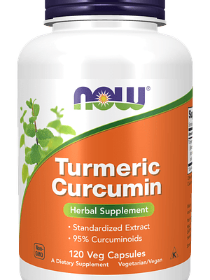 Turmeric Curcumin 120 Cápsulas Vegetais Now