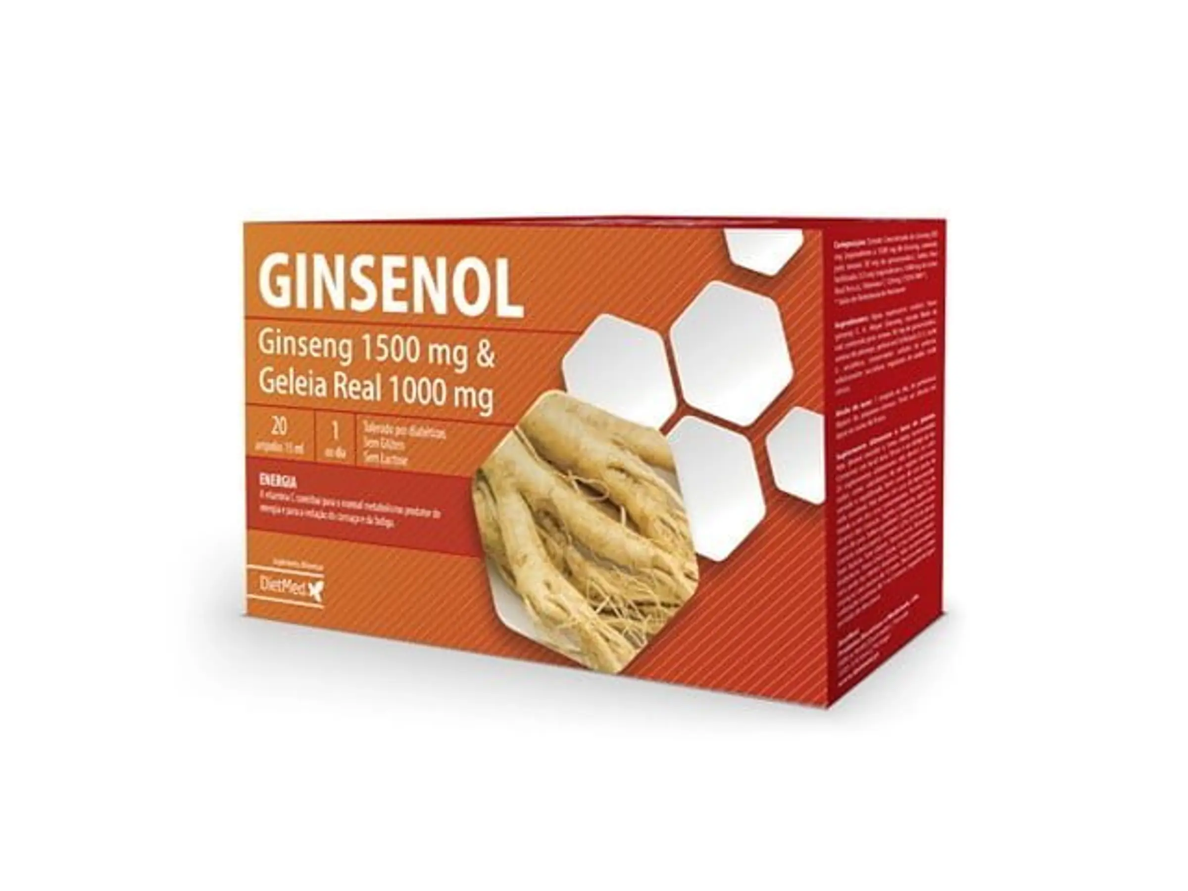 Ginsenol 20 ampolas  Dietmed 1