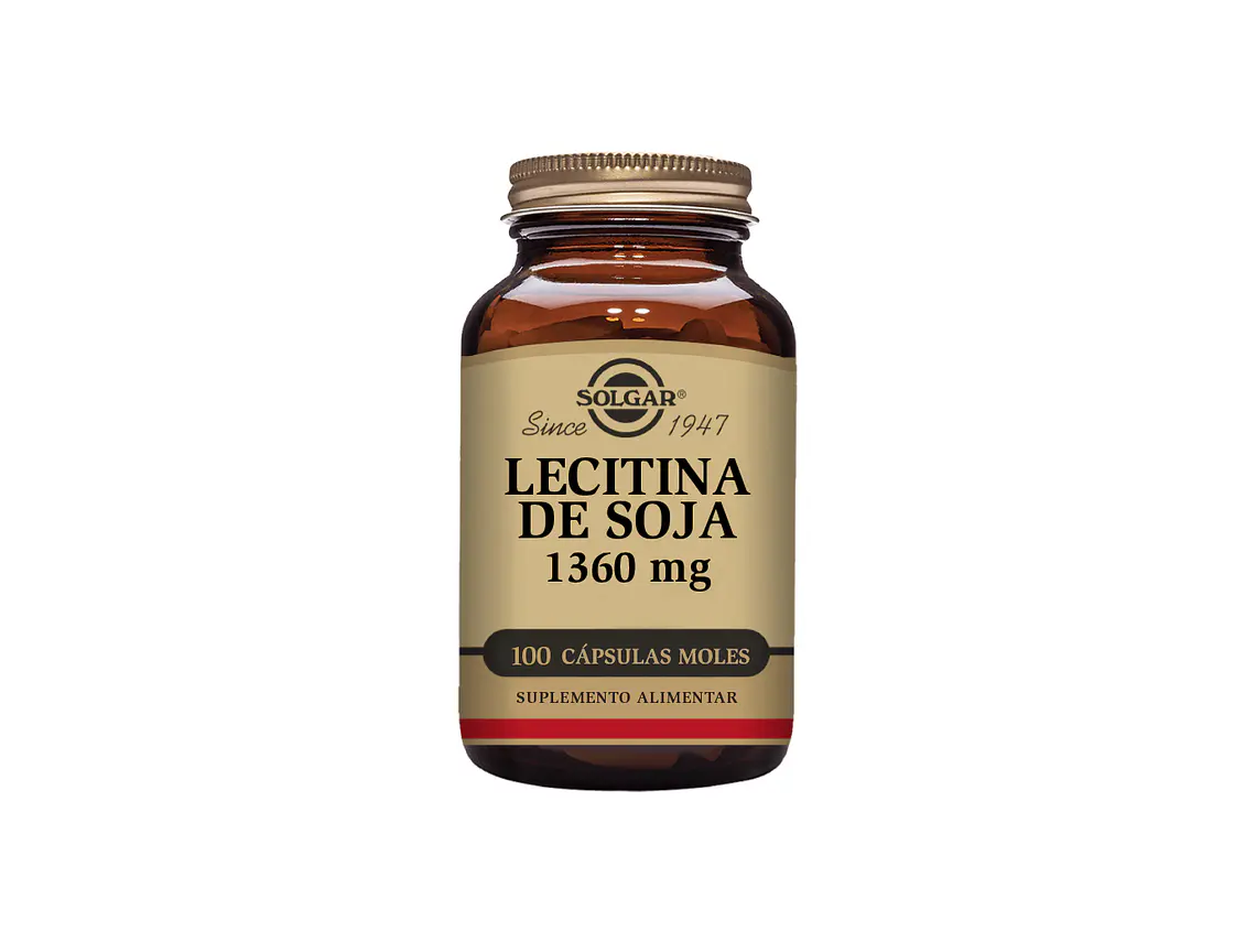 Lecitina de Soja 1360mg 100 Cápsulas Solgar 1