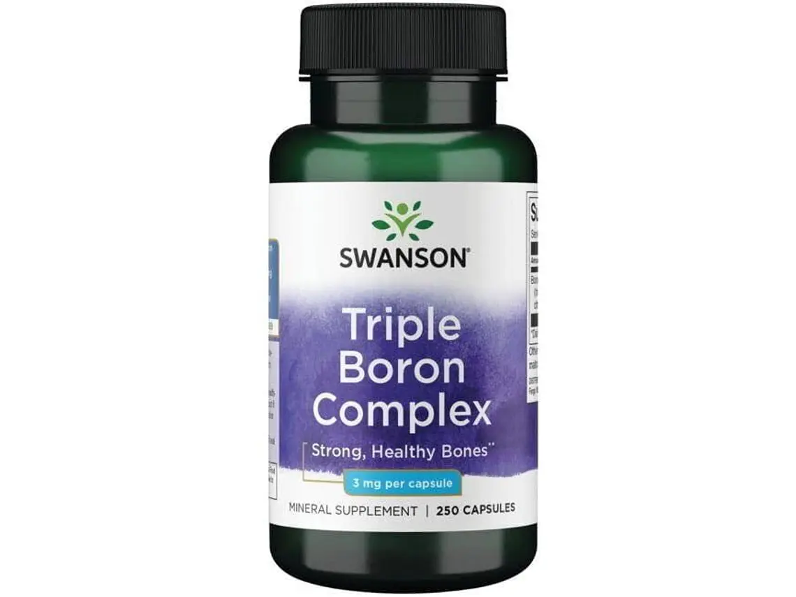 Triple Boron Complex 3 mg 250 Cápsulas Swanson 1
