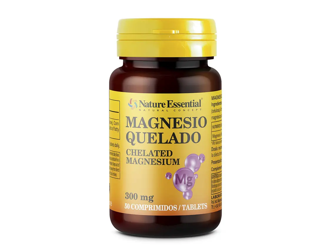 Magnésio Quelado 300 mg 50 comprimidos Nature Essential 1