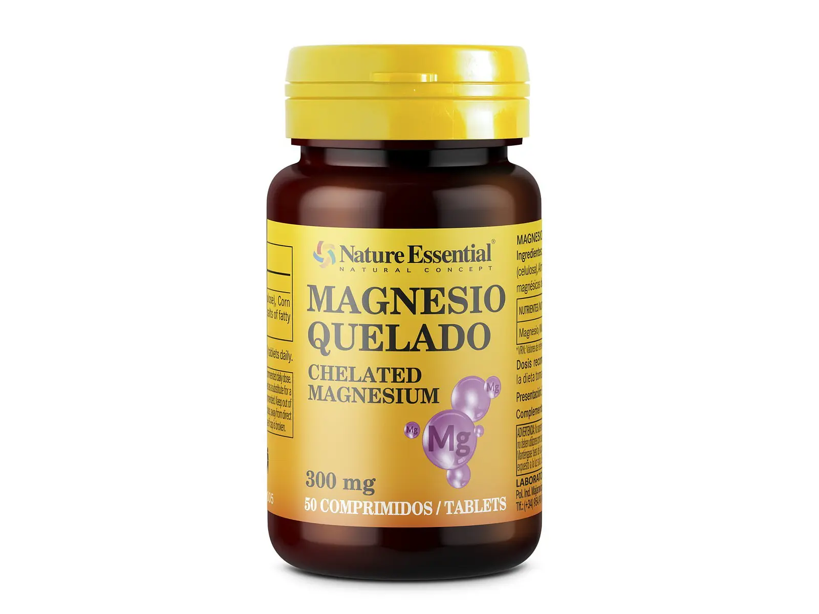 Magnésio Quelado 300 mg 50 comprimidos Nature Essential 1