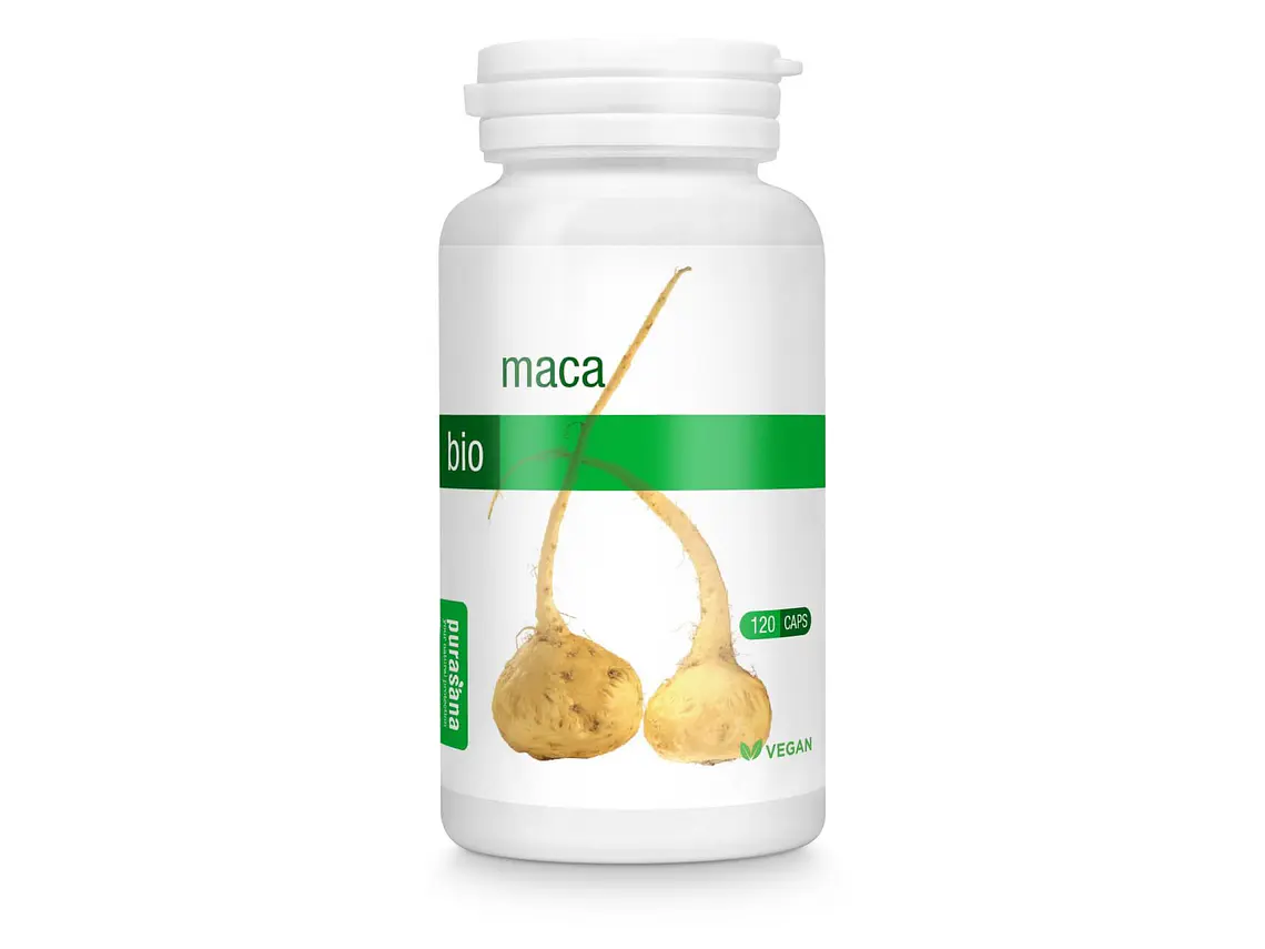 Maca Bio 300 Mg 120 Cápsulas Purasana 1
