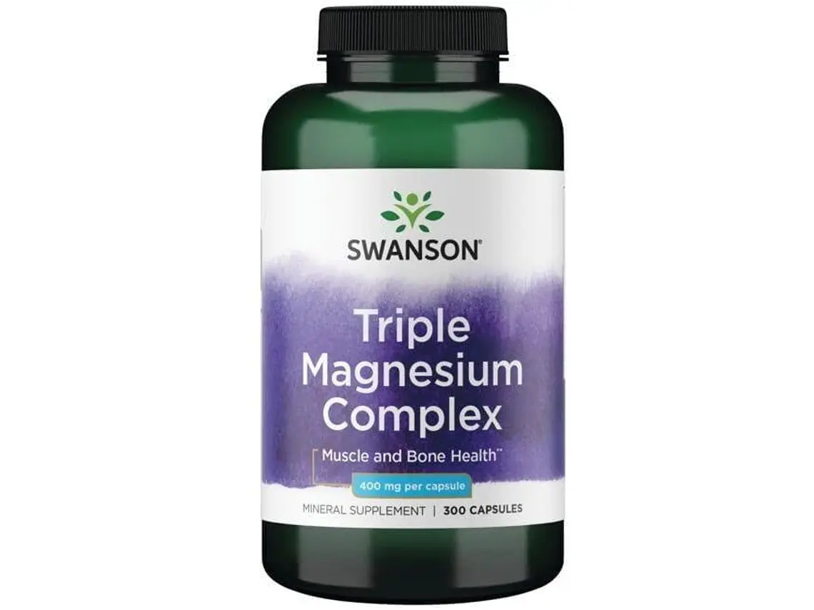 Triple Magnesium Complex 400 mg 300 Cápsulas Swanson 1
