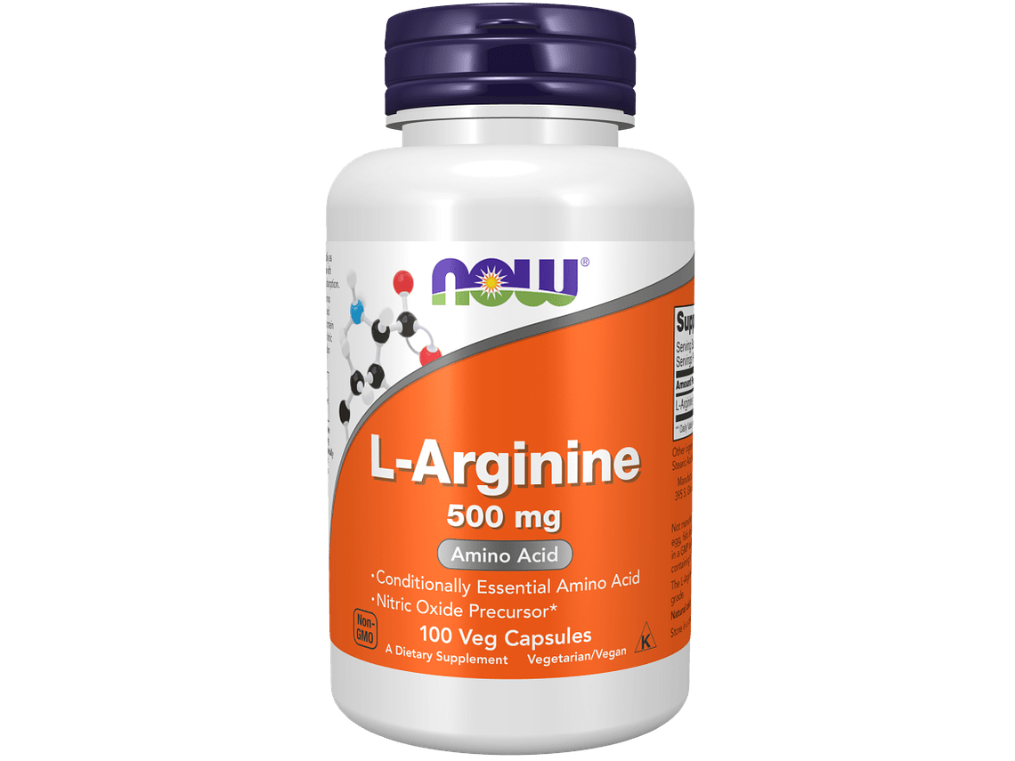 L-Arginine 500 mg 100 Cápsulas Now 1