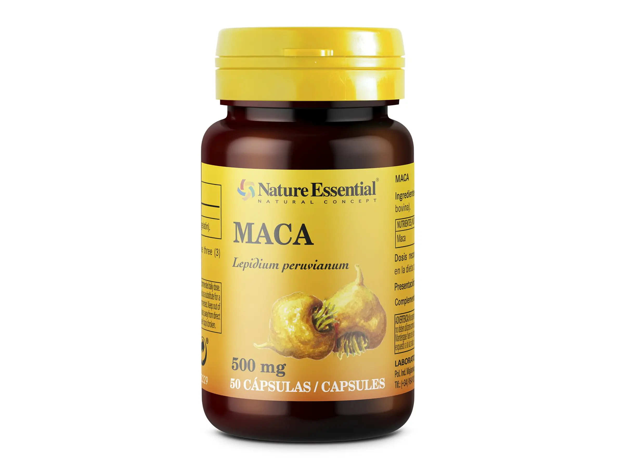 Maca 500 Mg 50 Cápsulas Nature Essential 1