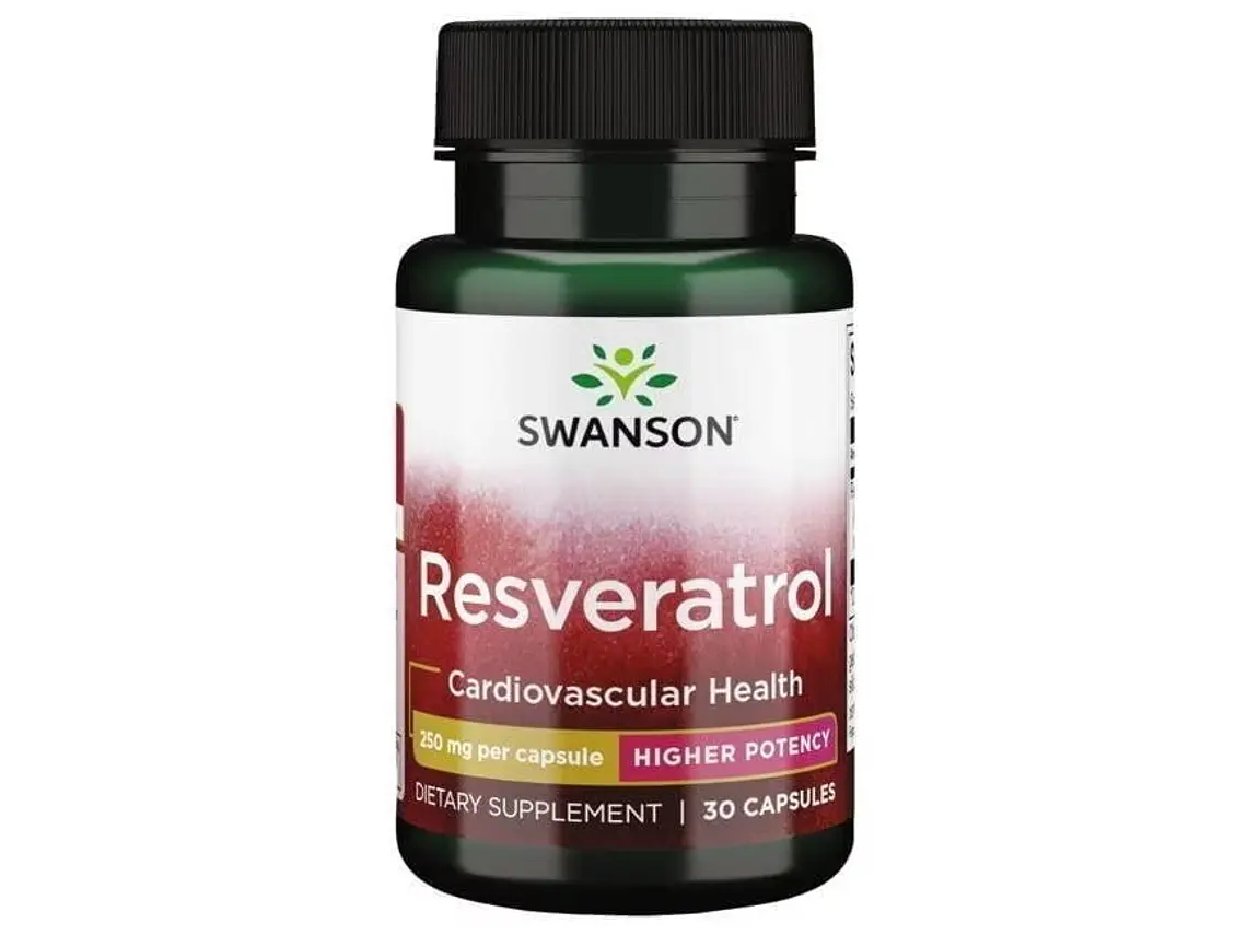Resveratrol 250 Mg 30 Cápsulas  Swanson 1