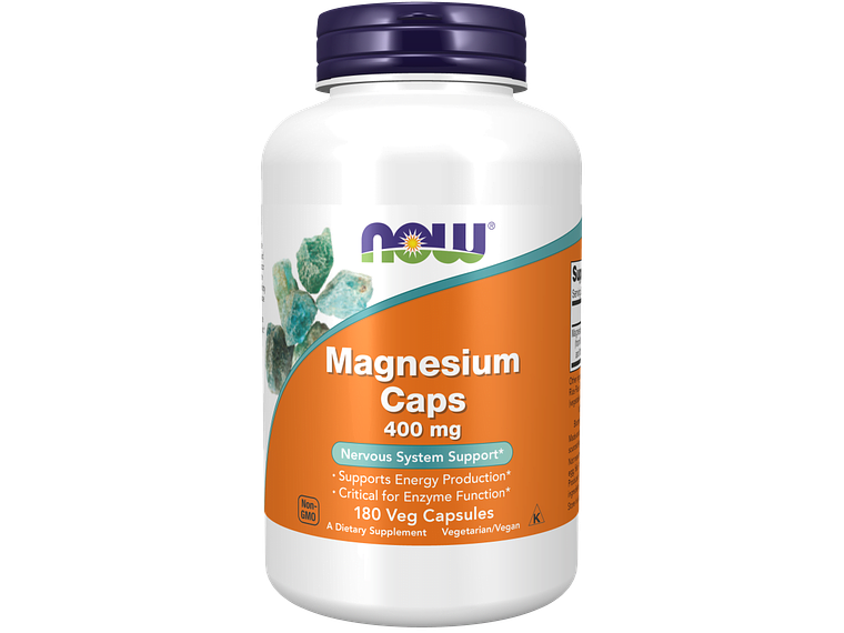 Magnesium 400 mg 180 Veg Capsules Now 1