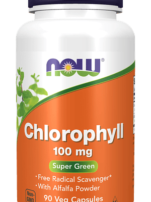 Chlorophyll 100 mg 90 Cápsulas Now