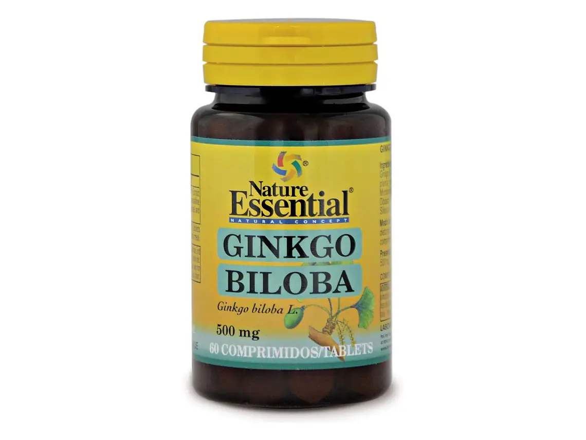 Ginkgo biloba 500 mg. 60 Comprimidos Nature Essential 1