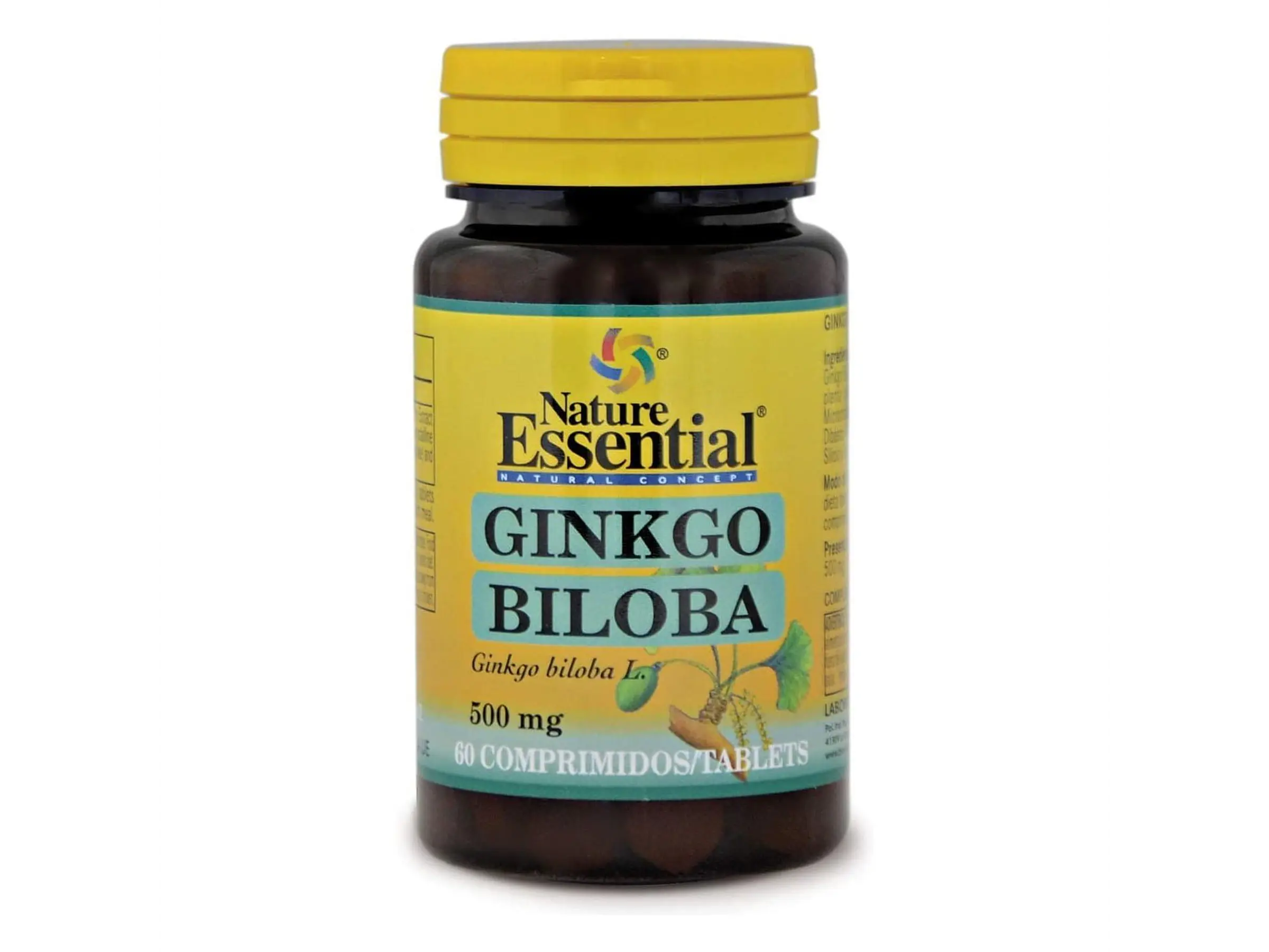 Ginkgo biloba 500 mg. 60 Comprimidos Nature Essential 1
