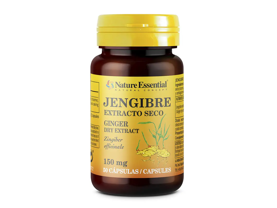 Gengibre Extrato Seco 150 mg 50 Cápsulas Nature Essential 1