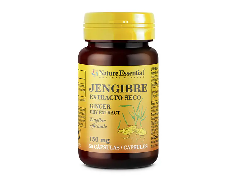 Gengibre Extrato Seco 150 mg 50 Cápsulas Nature Essential 1
