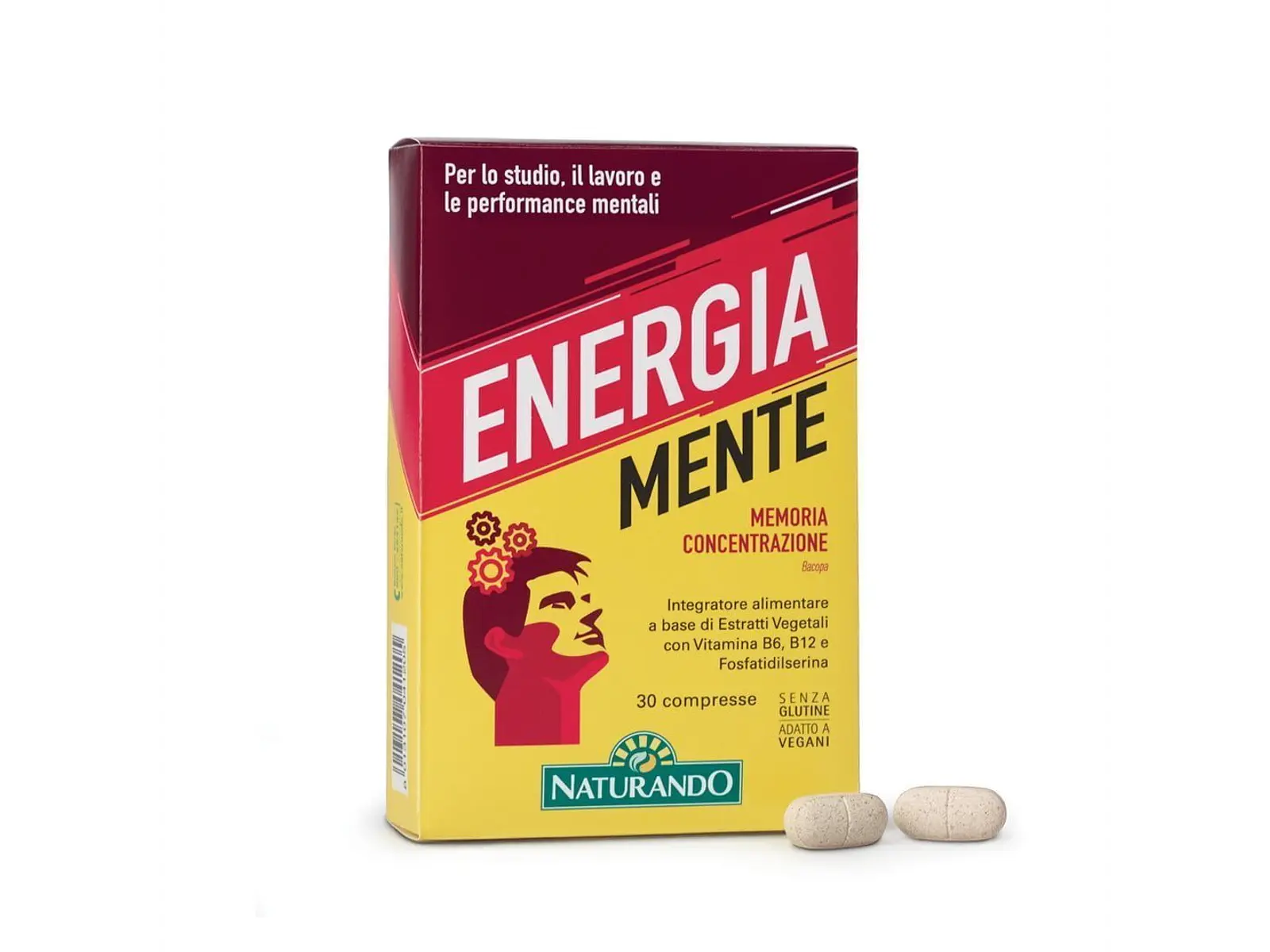 Energia Mente 30 Comprimidos Naturando 1