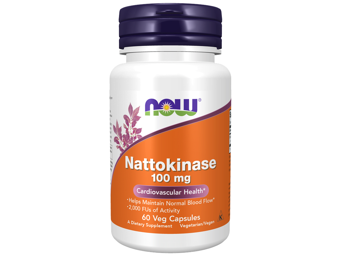 Nattokinase 100 mg 60 Veg Cápsulas Now 1