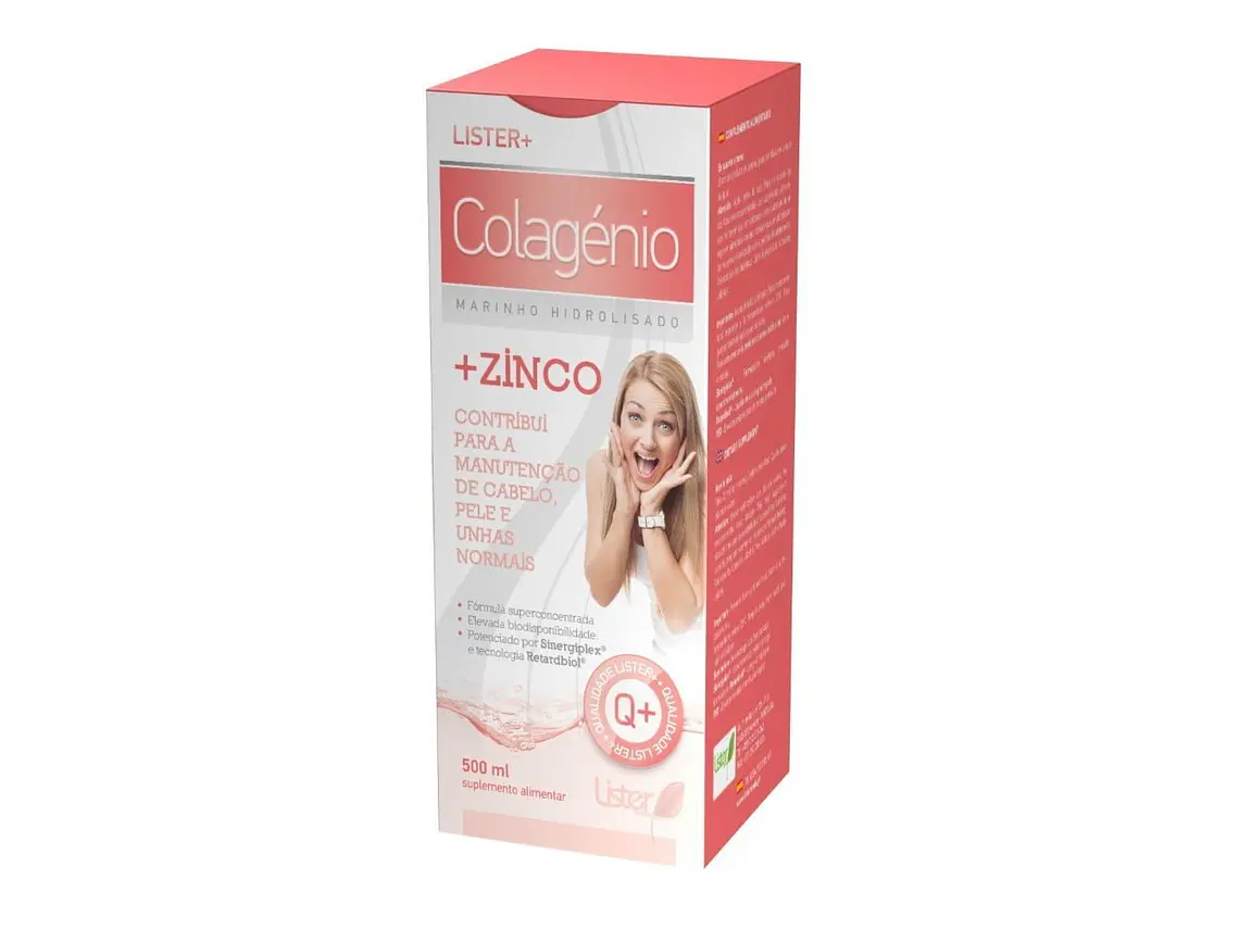 Colagénio Marinho + Zinco 500 ml Lister 1