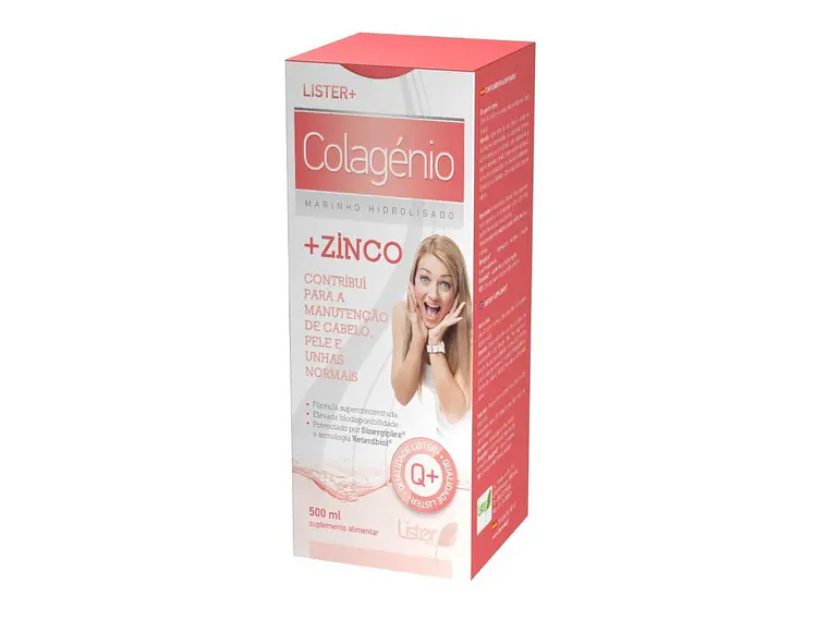 Colagénio Marinho + Zinco 500 ml Lister 1