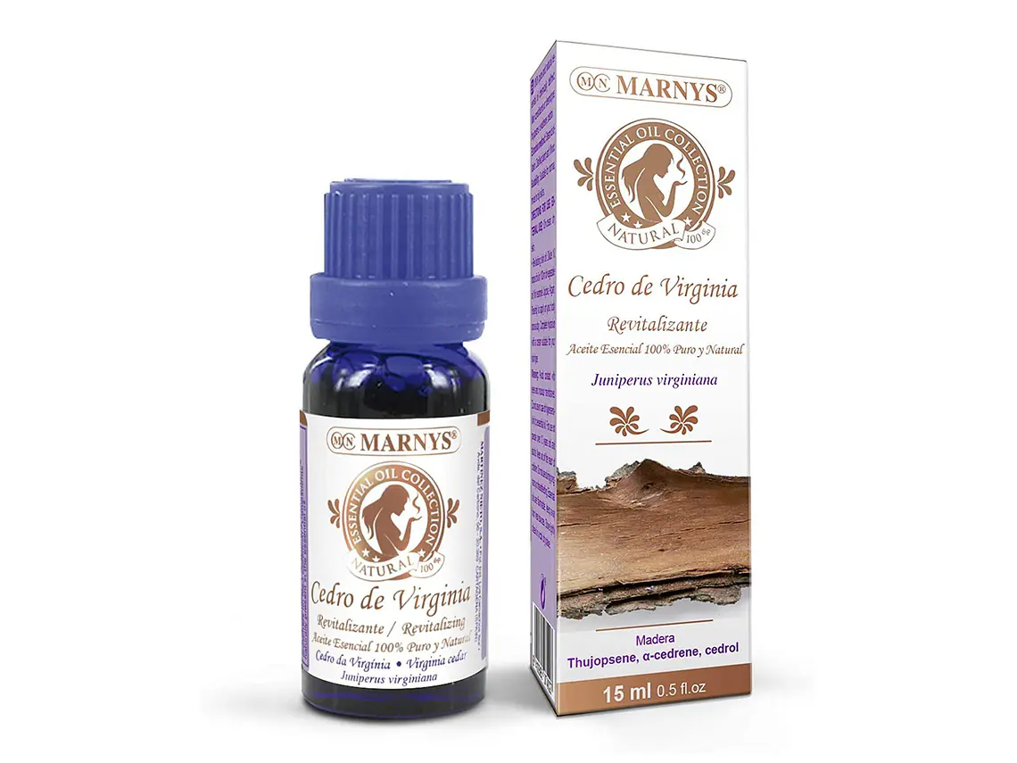 Óleo Essencial De Cedro De Virginia (Juniperus Virginiana) 15 Ml. Marnys 1