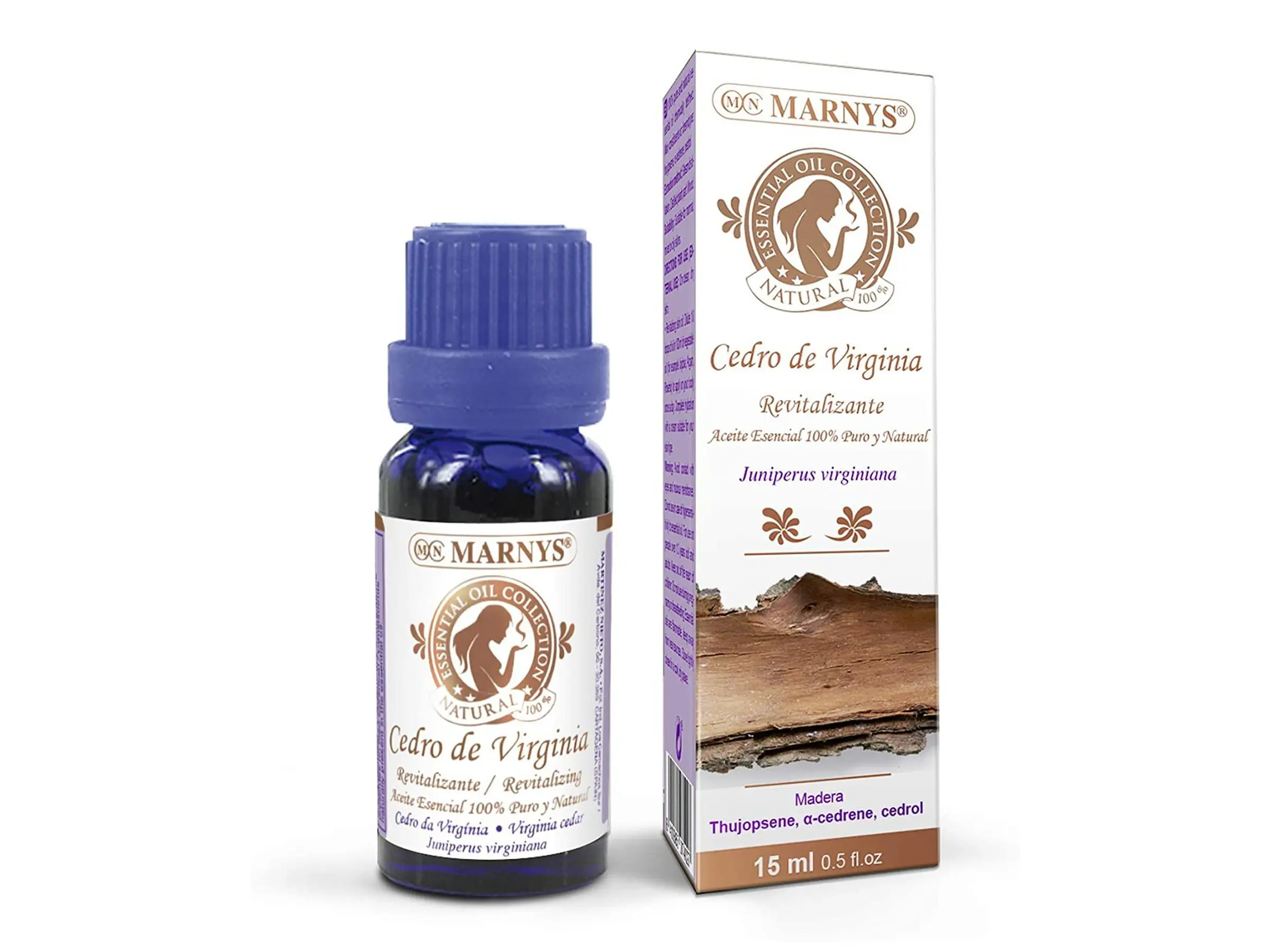 Óleo Essencial De Cedro De Virginia (Juniperus Virginiana) 15 Ml. Marnys 1