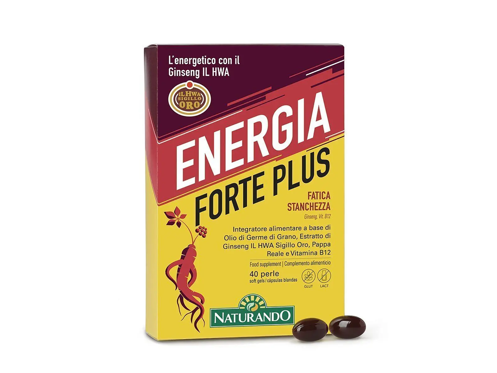 Energia Forte Plus 40 Softgels Naturando 1