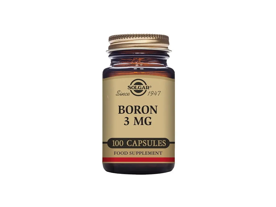 Boro 3 Mg 100 Cápsulas Solgar 1