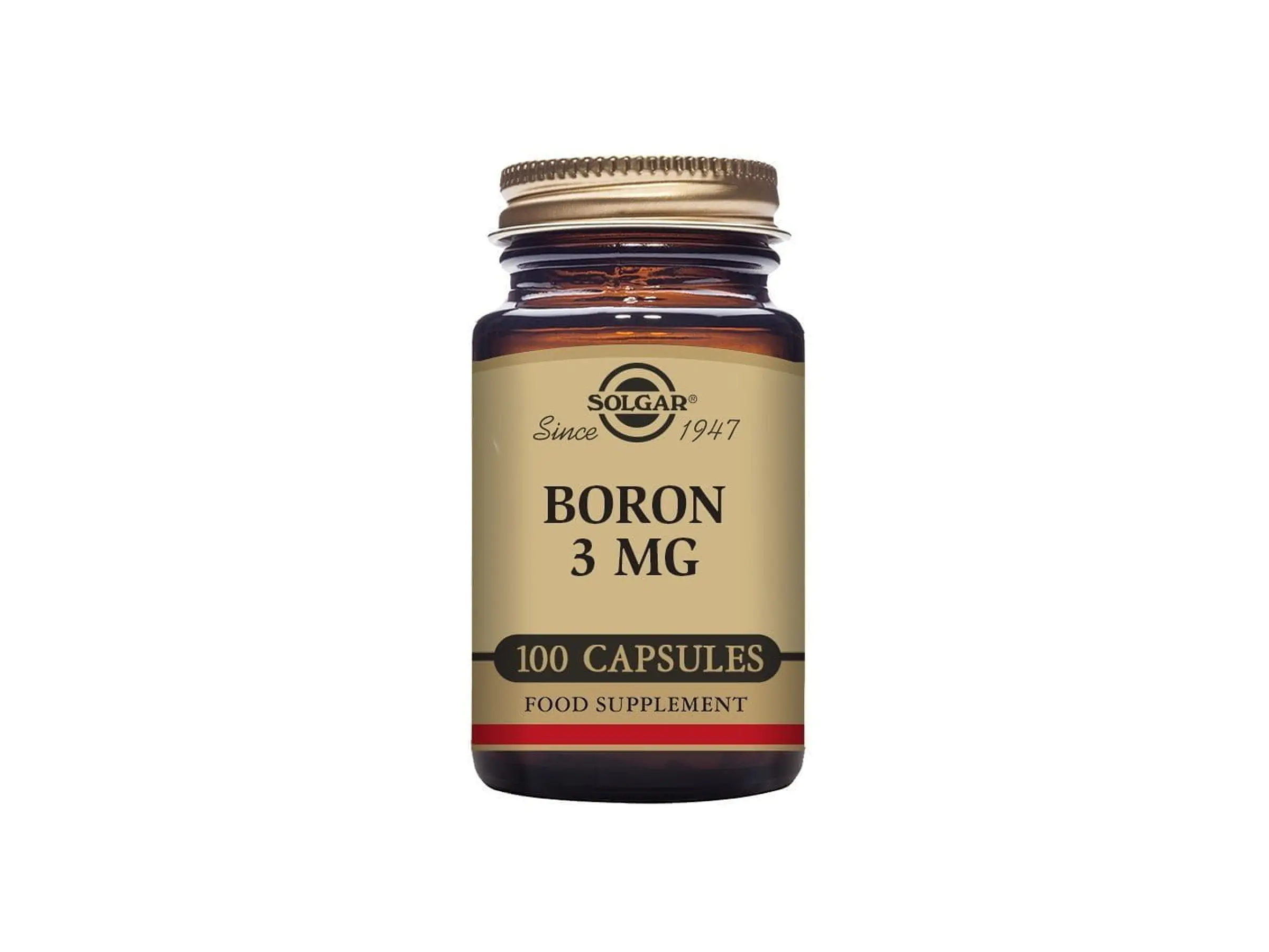 Boro 3 Mg 100 Cápsulas Solgar 1