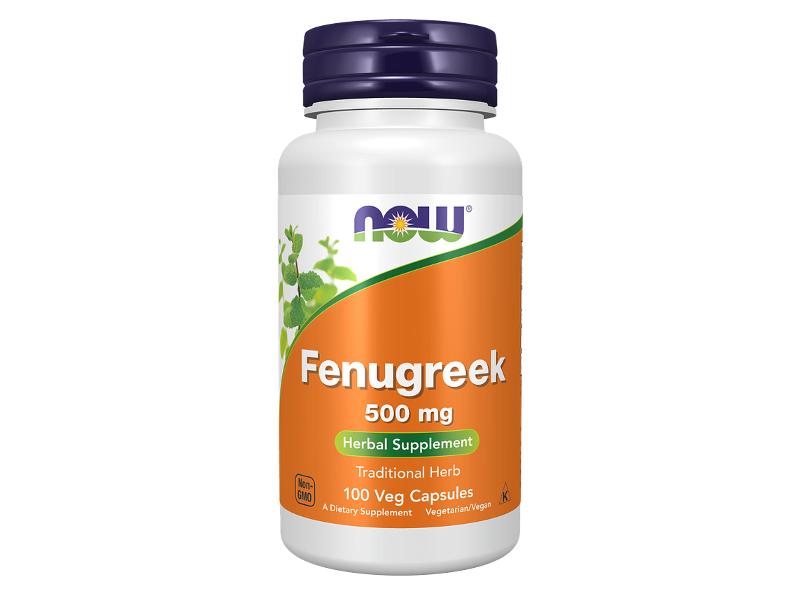 Fenugreek (Feno grego) 500 mg Veg 100 Cápsulas Now 1